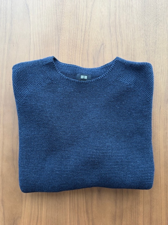 Uniqlo Other - Uniqlo Men's Navy Crewneck Knit Jumper
